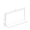 Azar Displays 14"W x 8.5"H Double-Foot Two Sided Sign Holder, PK10 152707